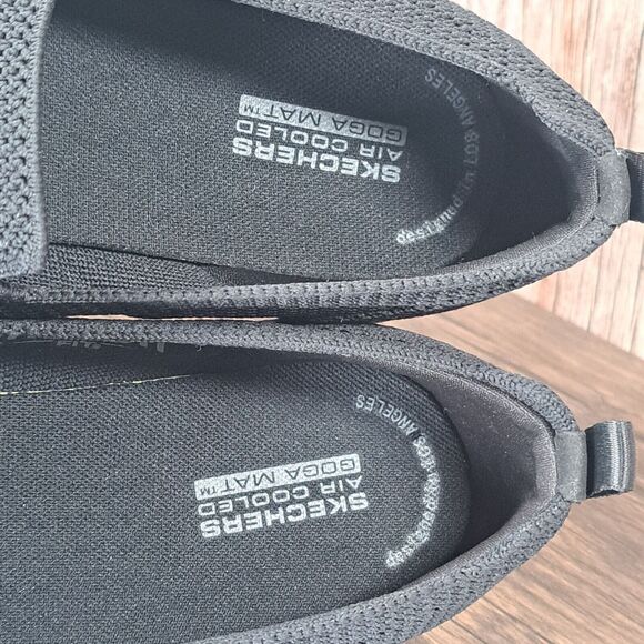 Skechers Go Walk Joy Gen 5 Goga Mat Stretch Black Slip on Shoe Women's Size 8 - Picture 7 of 9